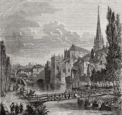 Caen im 18. Jahrhundert von French School